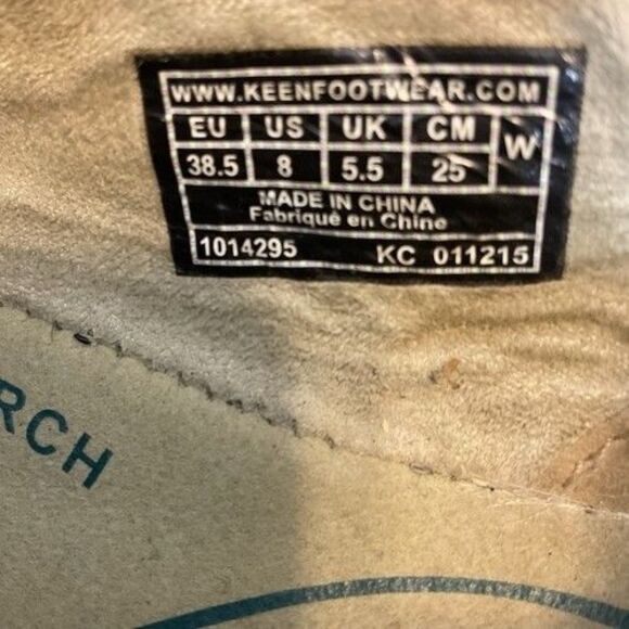 Keen Emerald Green Leather Slip On Mary Jane Sandals Women Size 8W - Picture 3 of 10